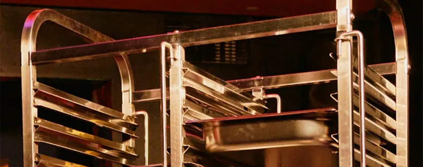 Edelstahl Regalwagen f�r Gastronom - Euronorm und 40x60 cm Roste & Bleche