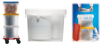 Fries BOX - Universal Transportboxen auch für Geschirr aus lebensmittelechtem Kunststoff
