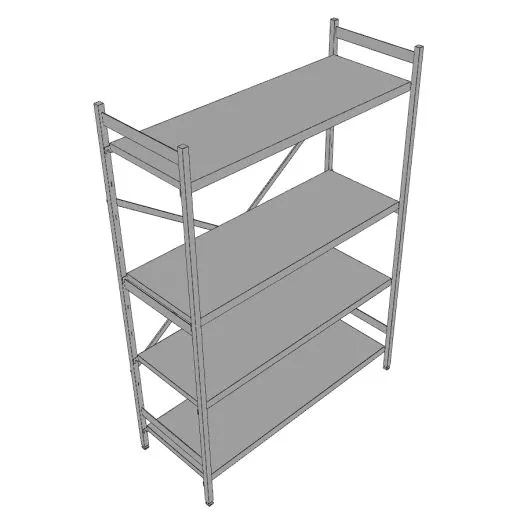 Hupfer Edelstahl Regal N25-BA-FL-600 kg T-500 B-1300 Hupfer Edelstahl Regal N25-BA-FL-600 kg T-500 B-1300