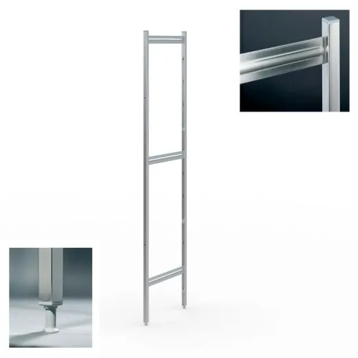 Hupfer Edelstahl Regal N25-BA-FL-600 kg T-500 B-4125 Hupfer Edelstahl Regal N25-BA-FL-600 kg T-500 B-4125