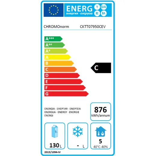 Chromonorm Edelstahl Kühltisch BR795 - 2 Türen - TPAK Chromonorm Edelstahl Kühltisch BR795 - 2 Türen - TPAK