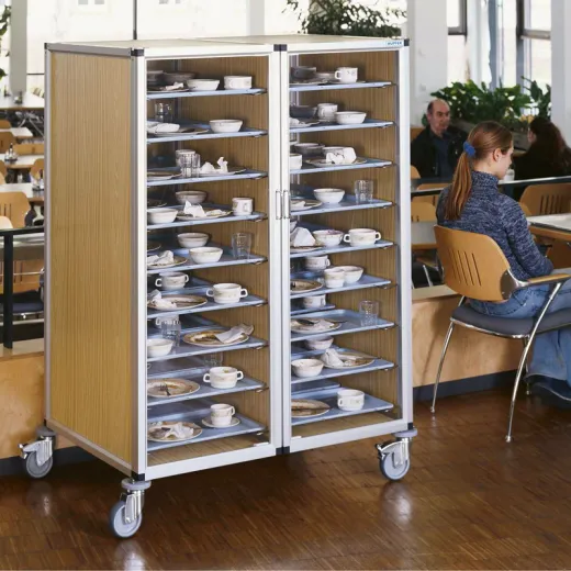 Hupfer Tablett Abräumwagen TAWALU 1645 - 20 Trapez-Tabletts MT Hupfer Tablett Abräumwagen TAWALU 1645 - 20 Trapez-Tabletts MT