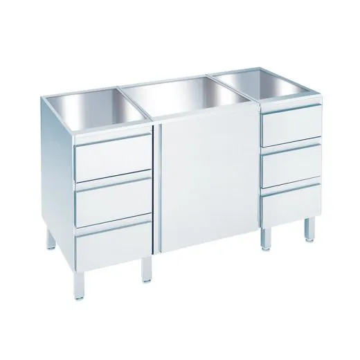Chromonorm Edelstahl Arbeitsschrank - SF06US3B0 12-24
