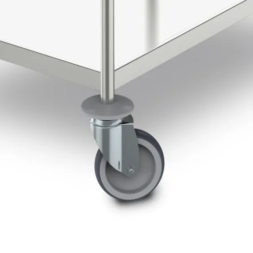 Hupfer Edelstahl Servierwagen SW 6x4 - 3 Borde Hupfer Edelstahl Servierwagen SW 6x4 - 3 Borde