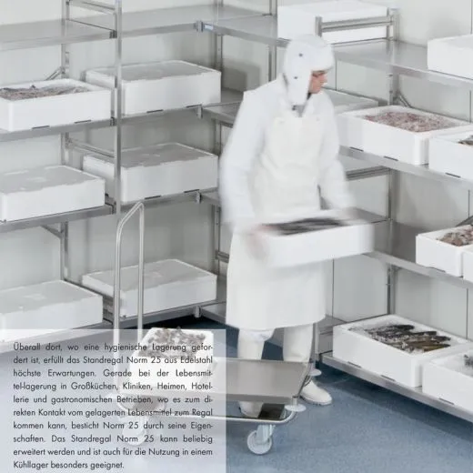 Hupfer Edelstahl Regalboden N25 T-60-B 700 mm Hupfer Edelstahl Regalboden N25 T-60-B 700 mm