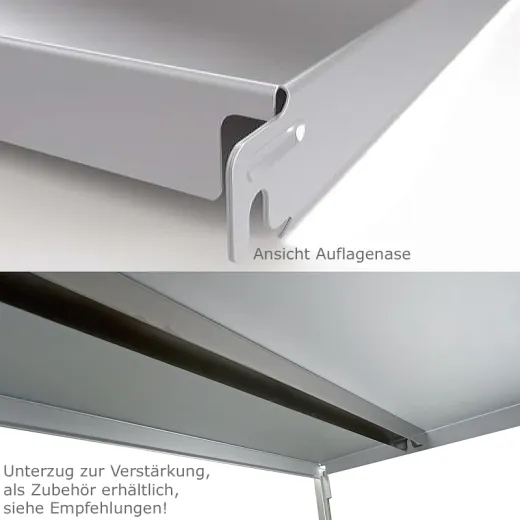 Hupfer Edelstahl Regalboden N5 T-60-B 1.400 mm Hupfer Edelstahl Regalboden N5 T-60-B 1.400 mm