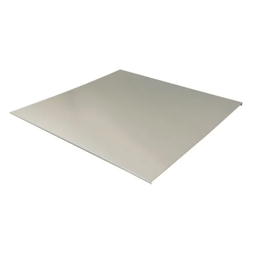 Vorderansicht - CAT Edelstahl Blindblech 500x500 mm für Ablufthauben Vorderansicht des CAT Edelstahl-Blindblechs 500x500 mm aus Edelstahl 1.4301, passend für Ablufthauben in Gastronomie und Küche, hochwertig verarbeitet für Lüftungsanlagen.