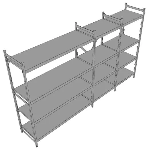 Hupfer Aluminium Regal N12-GA-FL600 T-600 B-3050 Hupfer Aluminium Regal N12-GA-FL600 T-600 B-3050