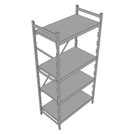 Hupfer Aluminium Regal N12-GA-FL600 T-500 B-900