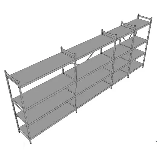 Hupfer Aluminium Regal N12-GA-FL600 T-500 B-4725 Hupfer Aluminium Regal N12-GA-FL600 T-500 B-4725