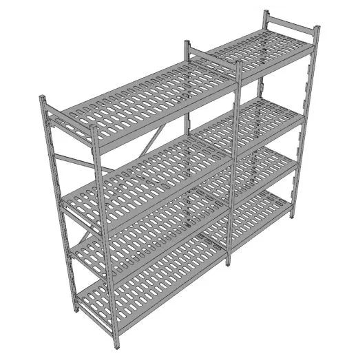 Hupfer Aluminium Regal N12-KR-FL600 T-400 B-2075 Hupfer Aluminium Regal N12-KR-FL600 T-400 B-2075