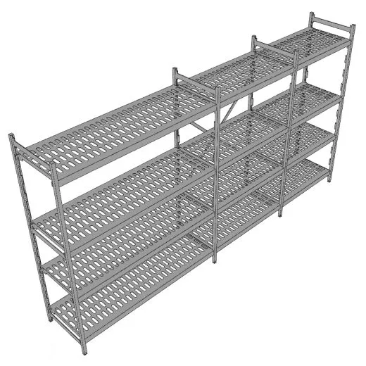 Hupfer Aluminium Regal N12-KR-FL600 T-600 B-3350 Hupfer Aluminium Regal N12-KR-FL600 T-600 B-3350