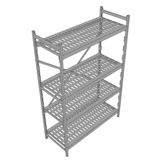 Hupfer Aluminium Regal N12-KR-FL600 T-500 B-1200 Hupfer Aluminium Regal N12-KR-FL600 T-500 B-1200