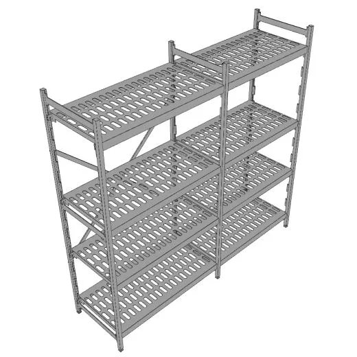 Hupfer Aluminium Regal N12-KR-FL600 T-500 B-1875