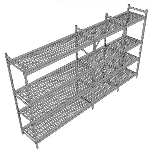 Hupfer Aluminium Regal N12-KR-FL600 T-500 B-3150