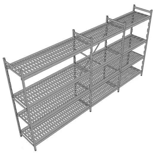 Hupfer Aluminium Regal N12-KR-FL600 T-500 B-3450 Hupfer Aluminium Regal N12-KR-FL600 T-500 B-3450