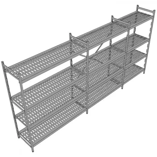 Hupfer Aluminium Regal N12-KR-FL600 T-500 B-3750