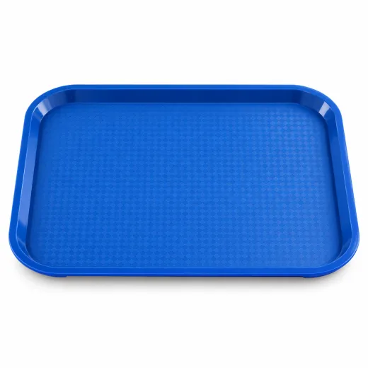 ECO Tablett 9220 blau, 455x355 mm aus PP-Polypropylen mit rutschhemmender Oberfl�che und Stapelnocken - f�r Self-Service, Cafeteria, Caf�, Imbiss und Fast-Food, vergleichbar mit Cambro Fast Food Tabletts
