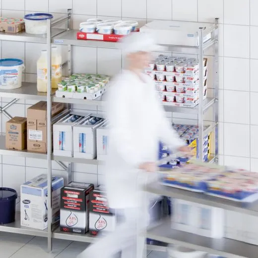 Hupfer Edelstahl Regal N5-RA-FL-600 kg T-500 B-4625 Hupfer Edelstahl Regal N5-RA-FL-600 kg T-500 B-4625