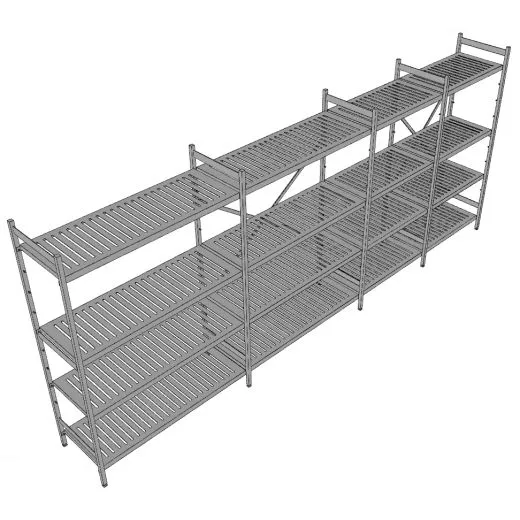 Hupfer Edelstahl Regal N5-RA-FL-600 kg T-600 B-4325 Hupfer Edelstahl Regal N5-RA-FL-600 kg T-600 B-4325