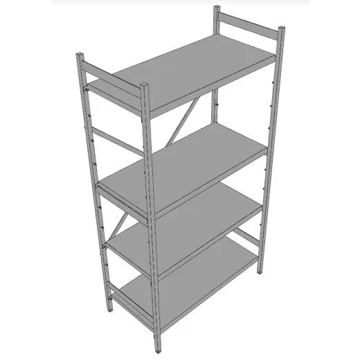 Hupfer Edelstahl Regal N5-GA-FL600 T-600 B-1000 Hupfer Edelstahl Regal N5-GA-FL600 T-600 B-1000