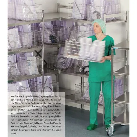 Hupfer Edelstahl Regal N5-GA-FL600 T-600 B-1200 Hupfer Edelstahl Regal N5-GA-FL600 T-600 B-1200