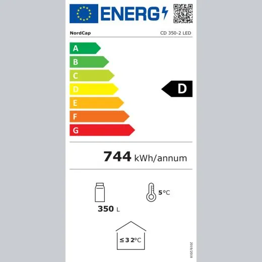 NordCap COOL Glastr Khlschrank CD 350-2 LED