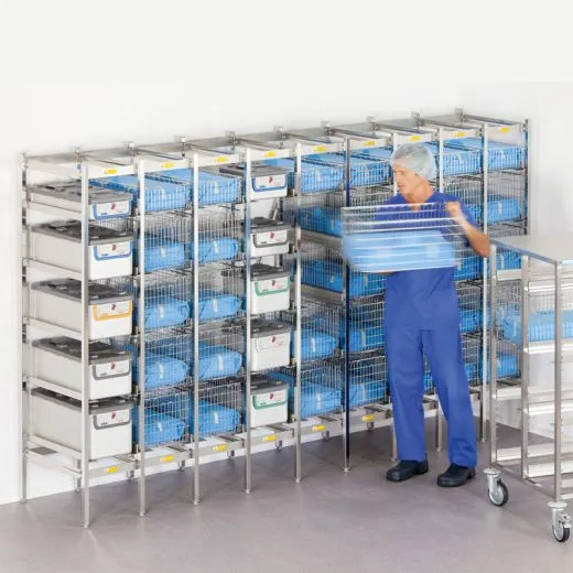 Hupfer Edelstahl Regalstnder MN05-H18-FL-600 T-600