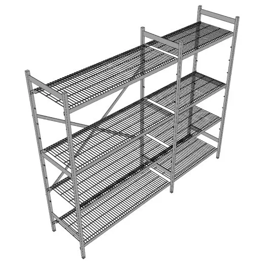Hupfer Edelstahl Regal N5-DR-FL-600 kg T-300 B-2175 Hupfer Edelstahl Regal N5-DR-FL-600 kg T-300 B-2175