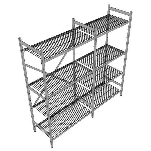 Hupfer Edelstahl Regal N5-DR-FL-600 kg T-500 B-1875 Hupfer Edelstahl Regal N5-DR-FL-600 kg T-500 B-1875