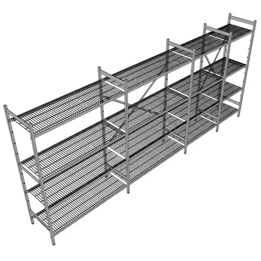 Hupfer Edelstahl Regal N5-DR-FL-600 kg T-600 B-4125