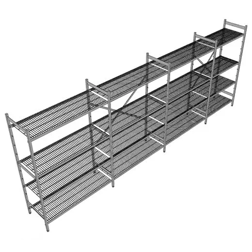 Hupfer Edelstahl Regal N5-DR-FL-600 kg T-600 B-4825 Hupfer Edelstahl Regal N5-DR-FL-600 kg T-600 B-4825