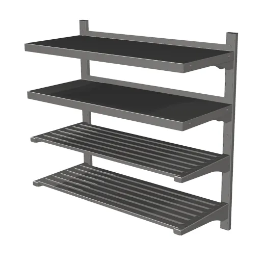 Edelstahl ECO Wandbord 1.000x400 mm f�r Verstellschiene