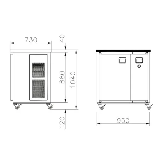 K. & M. Holland Bier Mobiltheke MT-1 f�r 1x50 l im Anstich