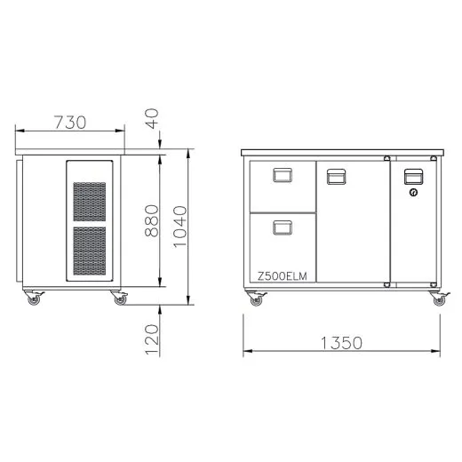 K. & M. Holland Bier Mobiltheke MT-2Z mit 1xTür und 1xSchubladenabteil K. & M. Holland Bier Mobiltheke MT-2Z mit 1xTür und 1xSchubladenabteil