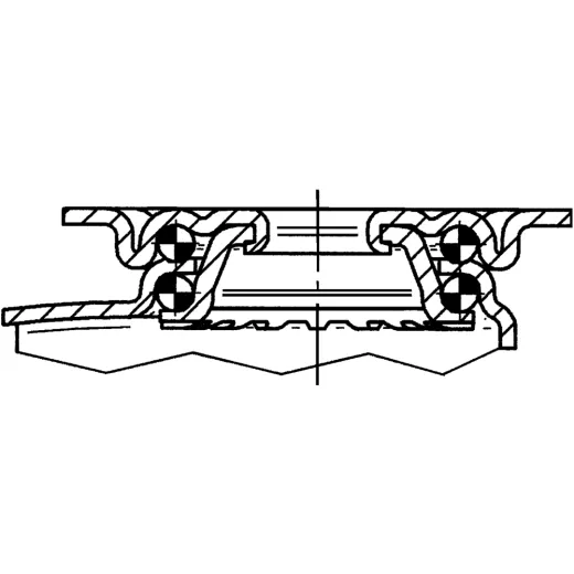 Lenkrolle P4 Edelstahl � 125 mm ohne Bremse mit Anschraubplatte