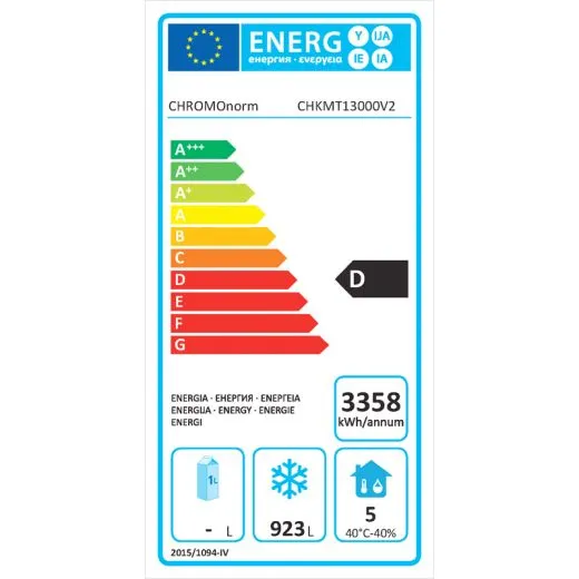 Chromonorm Edelstahl Tiefkühlschrank BRGS 1300 GN 2/1 NOVA Chromonorm Edelstahl Tiefkühlschrank BRGS 1300 GN 2/1 NOVA