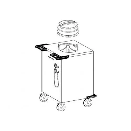 Hupfer Tellerstapler TE/H 1/18-33 beheizt Edelstahl Hupfer Tellerstapler TE/H 1/18-33 beheizt Edelstahl