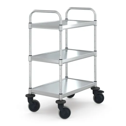 Hupfer Edelstahl Servierwagen VarioCart - VC 6x4/3 M-L - 3 Borde Hupfer Edelstahl Servierwagen VarioCart - VC 6x4/3 M-L - 3 Borde