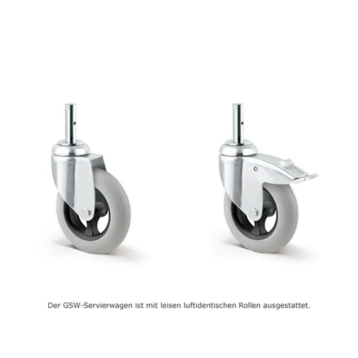 Hupfer Edelstahl Servierwagen geschlossen GSW 8x5-2 - 2 Borde Hupfer Edelstahl Servierwagen geschlossen GSW 8x5-2 - 2 Borde