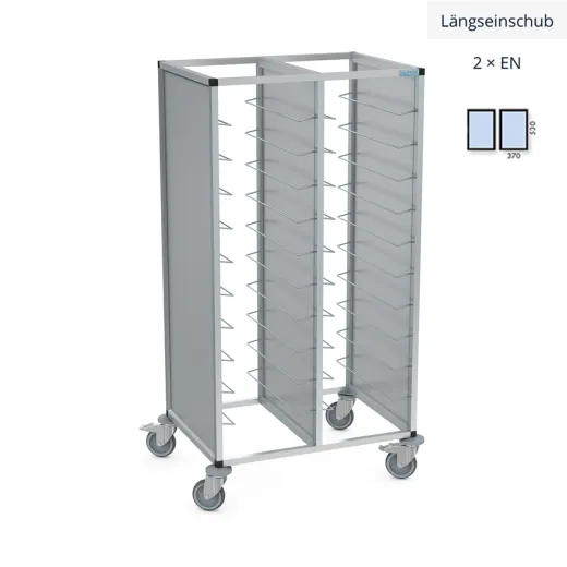 Hupfer Alu Tablett Abrumwagen TAWALU 2x1EN - 1435