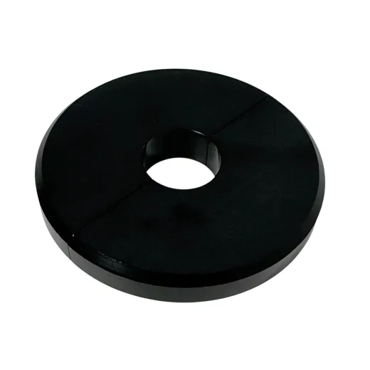 Oberansicht der Hupfer Abweiserrolle in geteilter Ausf�hrung, fertig montiert am Servierwagen. Passend f�r schwere Servierwagen mit Rohrdurchmesser 25 mm. Artikel-Nr. 0113293.