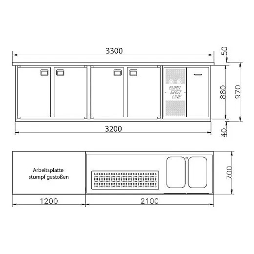 K&M Holland Getrnke Khltheke EGL-Vario - 330-4T-2B