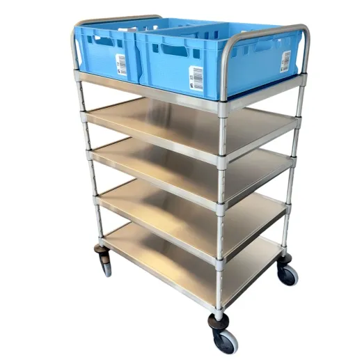 Hupfer Edelstahl Servierwagen VarioCart - VC 8x6/5 L - 5 Borde