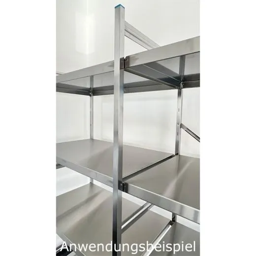 Hupfer Edelstahl Regal N25-BA-FL-600 kg T-500 B-2375 Hupfer Edelstahl Regal N25-BA-FL-600 kg T-500 B-2375