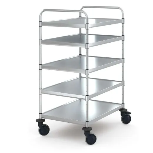 Hupfer Edelstahl Servierwagen VarioCart - VC 8x6/5 L - 5 Borde