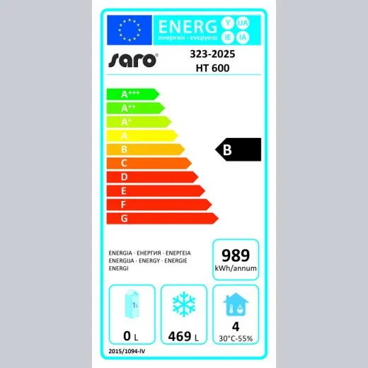 Weißer Tiefkühlschrank HT 600 - 2/1 GN Weißer Tiefkühlschrank HT 600 - 2/1 GN