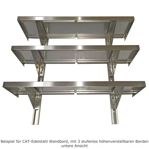 CAT Edelstahl Wandbord WBH 120-30