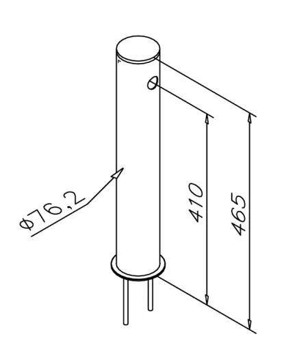 Edelstahl Schanksule Mod 1000 - 1 ltg.