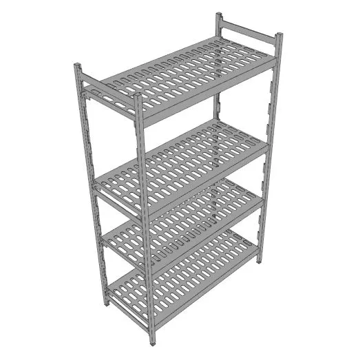 Hupfer Aluminium Regal N12-KR-FL600 T-500 B-1100 Hupfer Aluminium Regal N12-KR-FL600 T-500 B-1100